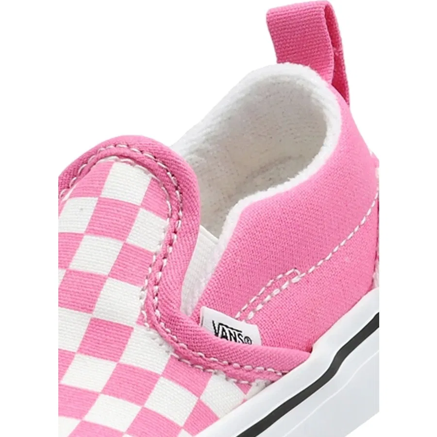 Детские кроссовки Vans Slip-On V, Розовый — фото 4