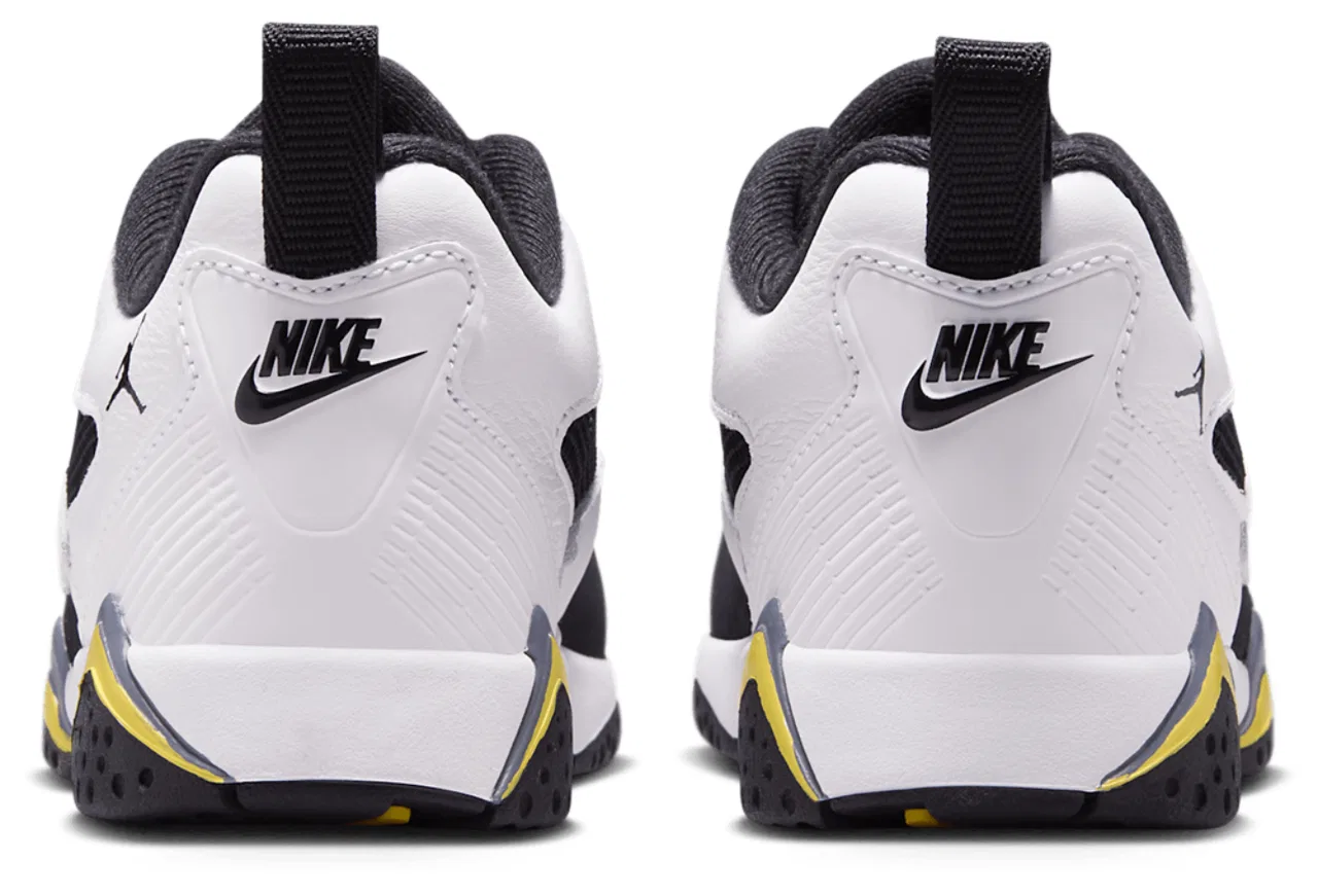 Детские кроссовки для мальчиков с кожаным верхом Jordan MVP 92, Tour Yellow/White/Black — фото 3