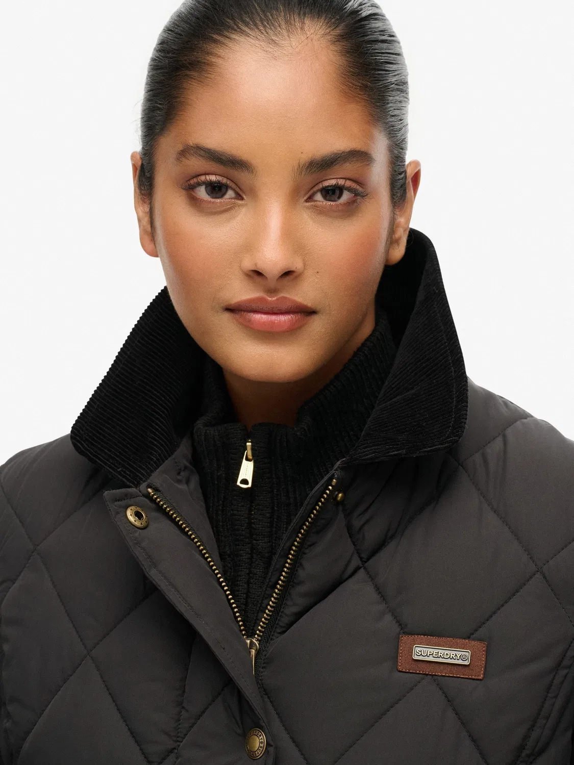 Куртка-подкладка с отделкой из вельвета Superdry, Black — фото 4