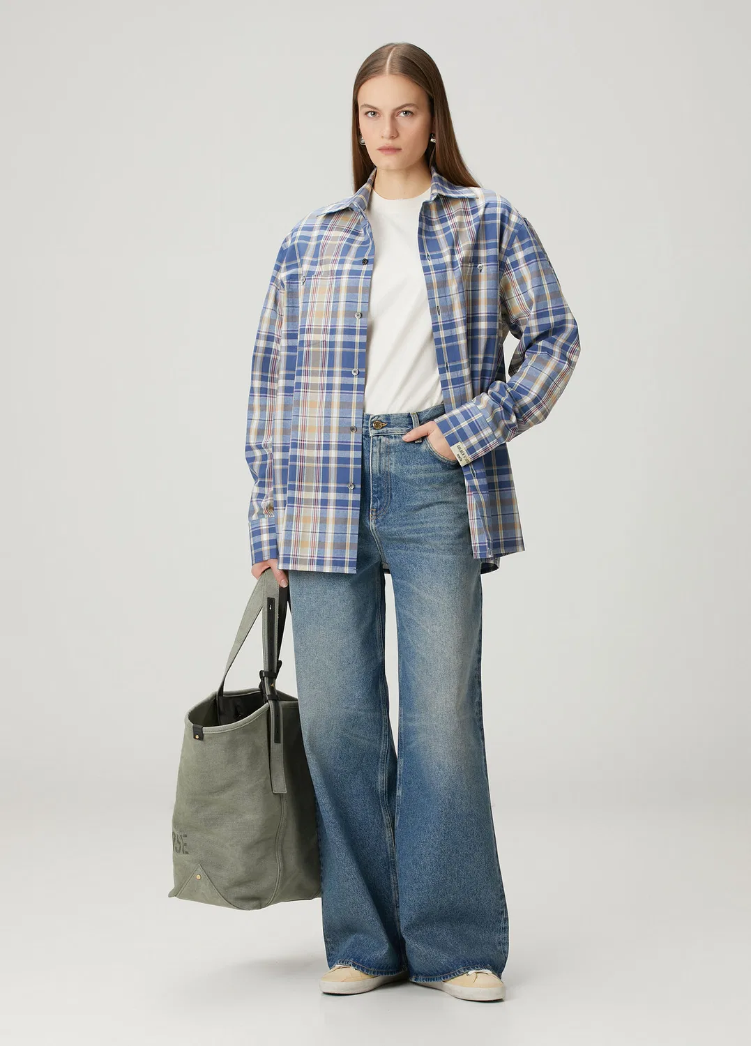 Джинсы boyfriend Golden Goose, blue