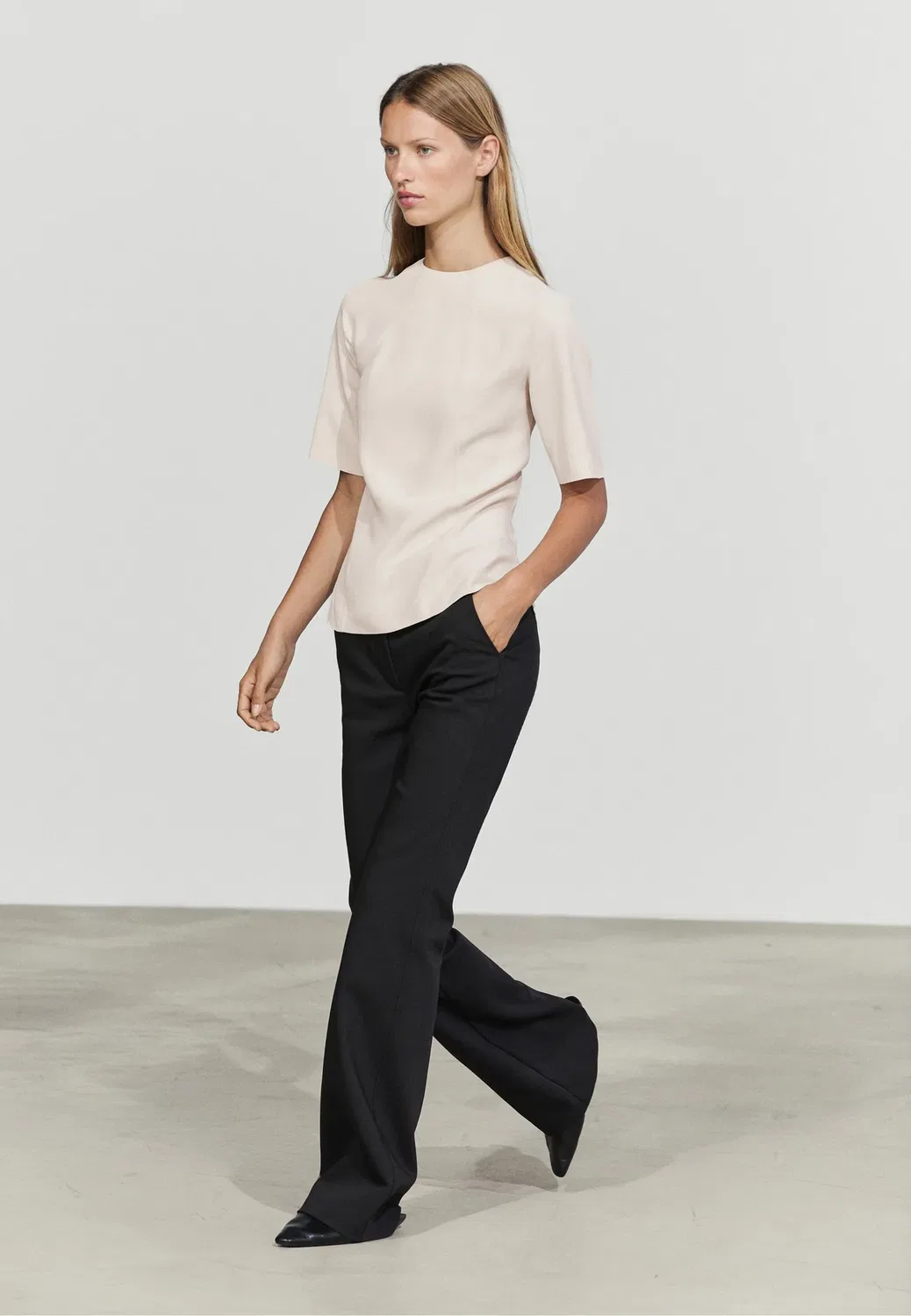 Блуза Massimo Dutti, Sand — фото 4