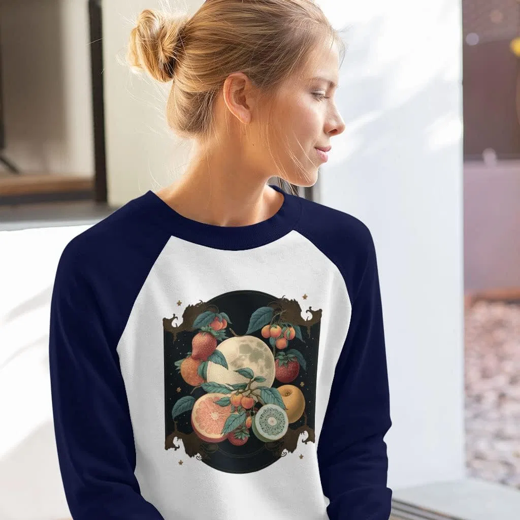 Футболка с графическим рисунком Lunar Fruit Long Sleeve, Navy White — фото 2