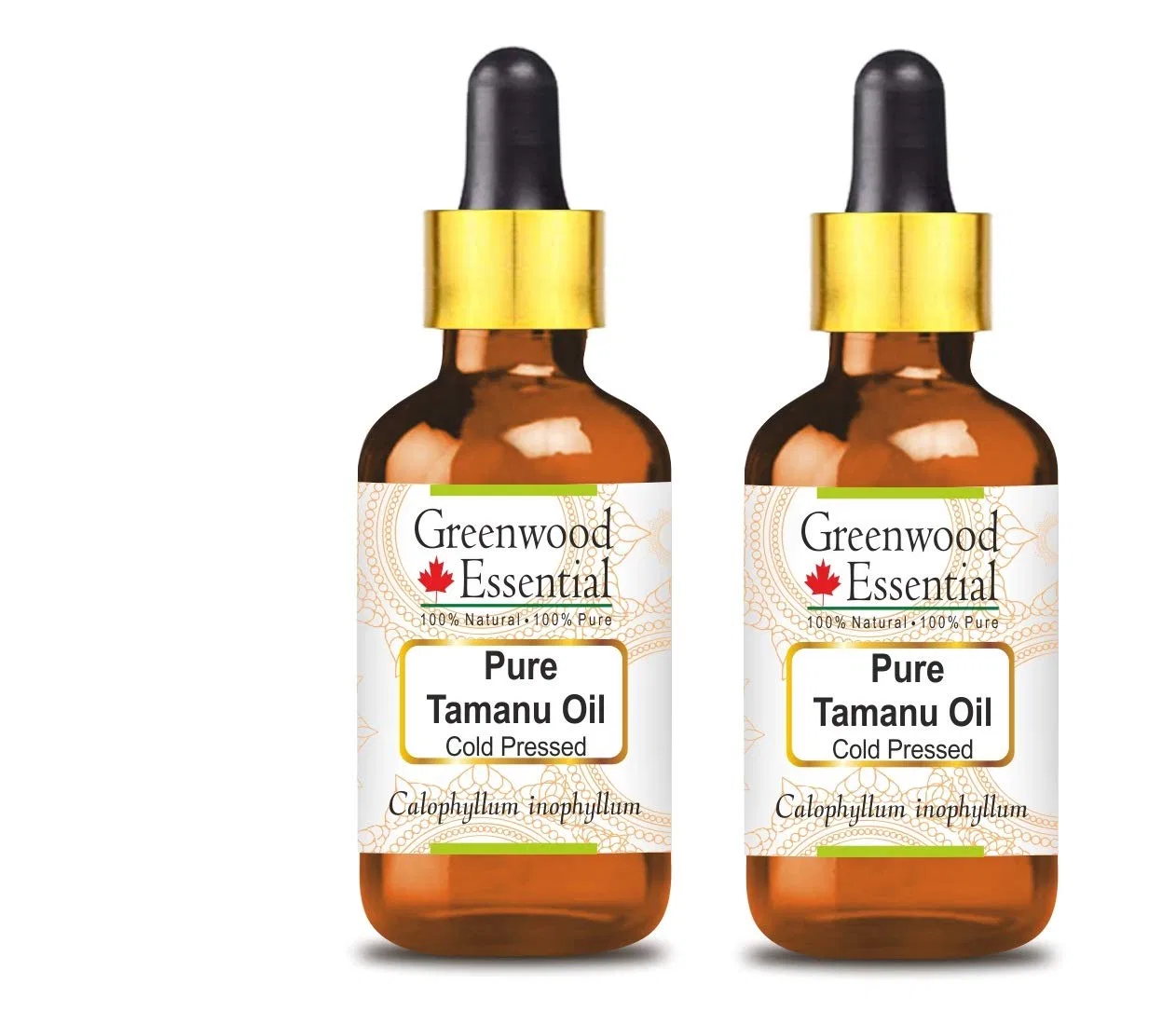 Масло для тела Pure Tamanu Oil, Greenwood Essential, 200 мл, 2 шт