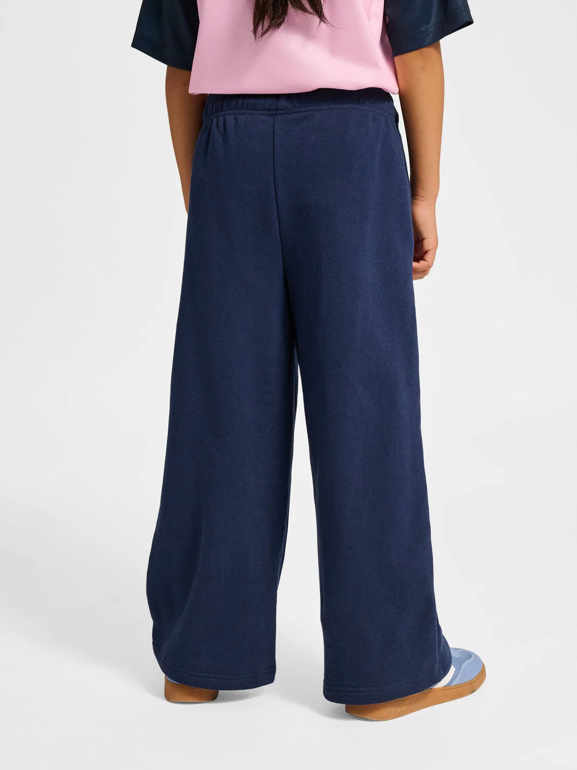 Детские спортивные штаны свободного кроя Hmljr Loose Madchen Hummel, Navyblau Gletscherblau — фото 2