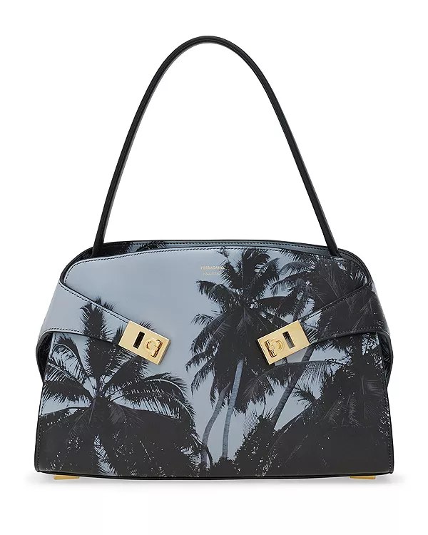 

Кожаная сумка через плечо Hug Ferragamo, синий