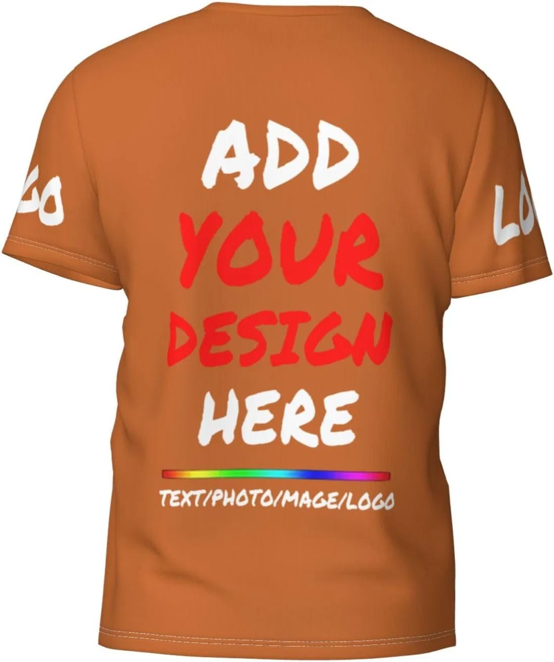 Футболка с принтом Custom для унисекс, Chocolate — фото 3
