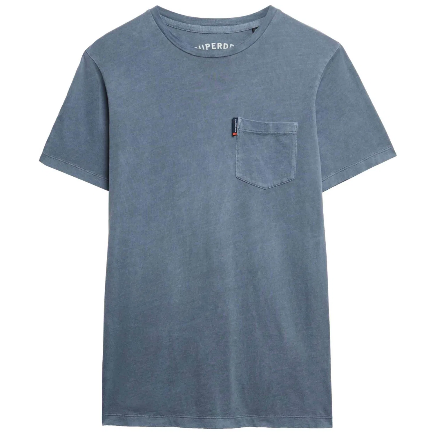 Мужская хлопковая футболка с нагрудным карманом Classic Essential Superdry, BLAU — фото 3