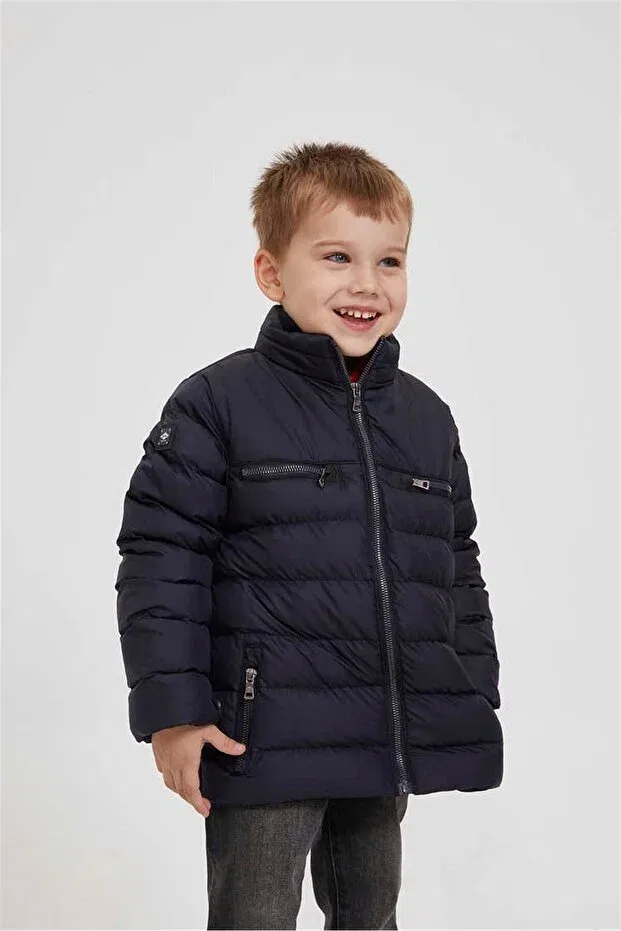 Детское пальто для девочек с длинным рукавом Lee Cooper, Navy Blue — фото 2