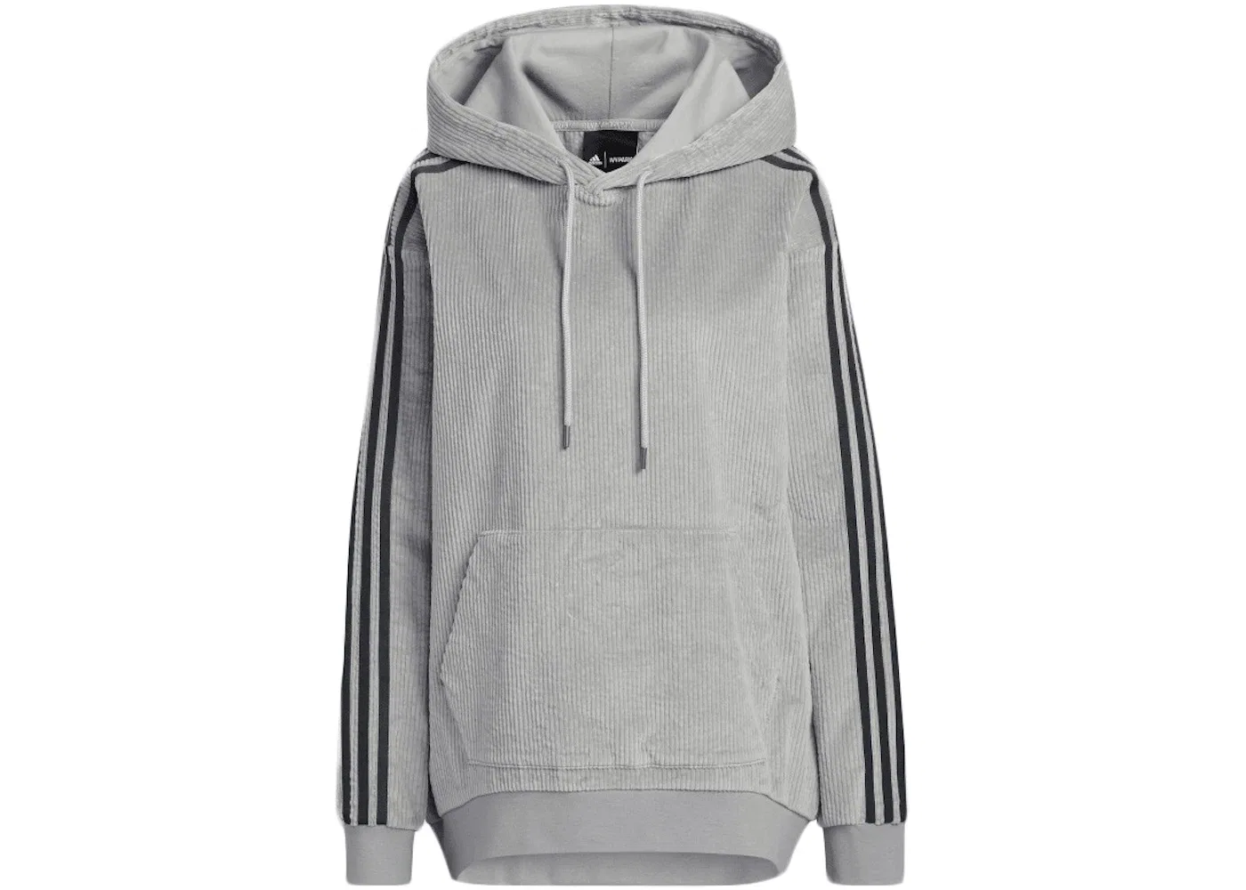 Унисекс худи из вельвета с капюшоном Hoodie (All Gender) Adidas, Medium Grey Heather