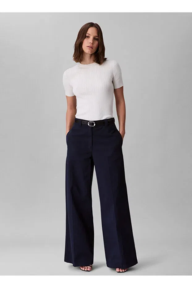 Женские брюки с высокой талией Calvin Klein, Blue
