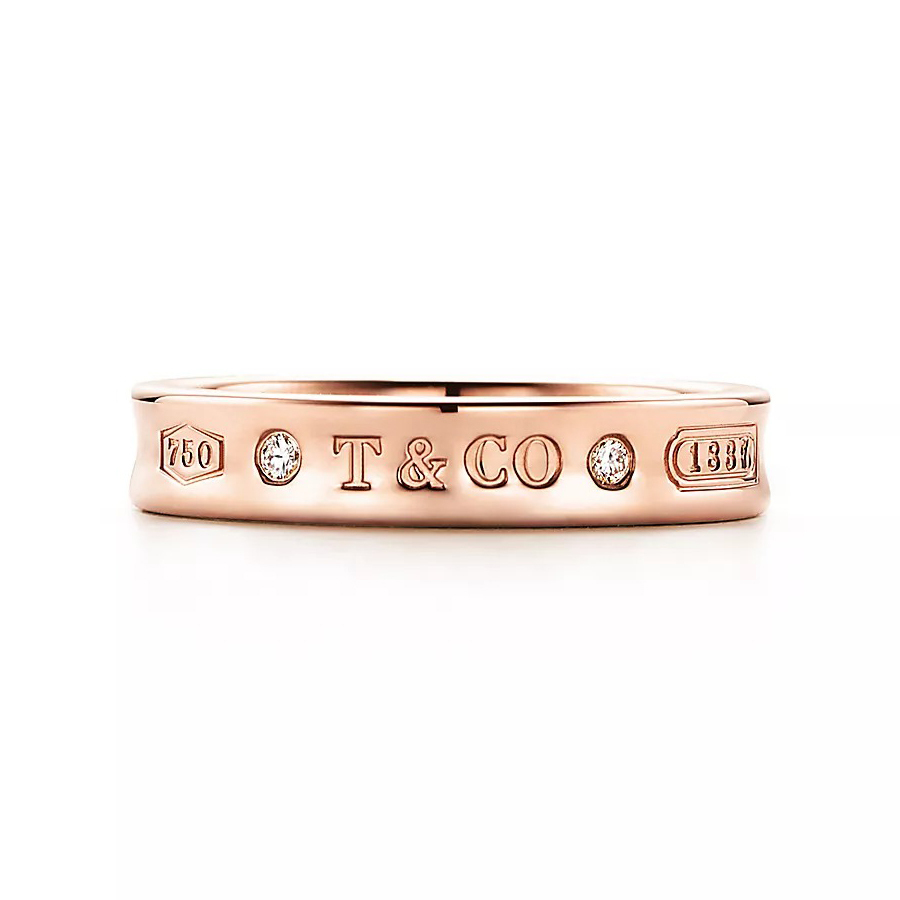 

Кольцо Tiffany & Co. Tiffany 1837, розовое золото/бриллиант