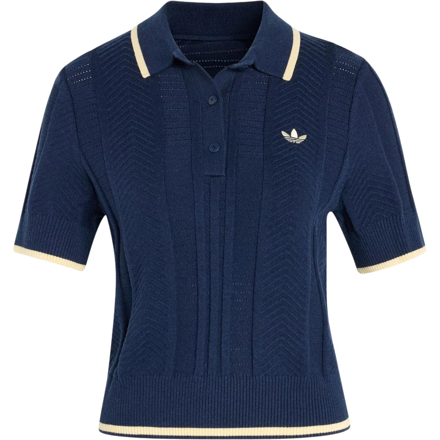 Женская футболка-поло с воротником Midnight Indigo Adidas Originals, Midnight Indigo