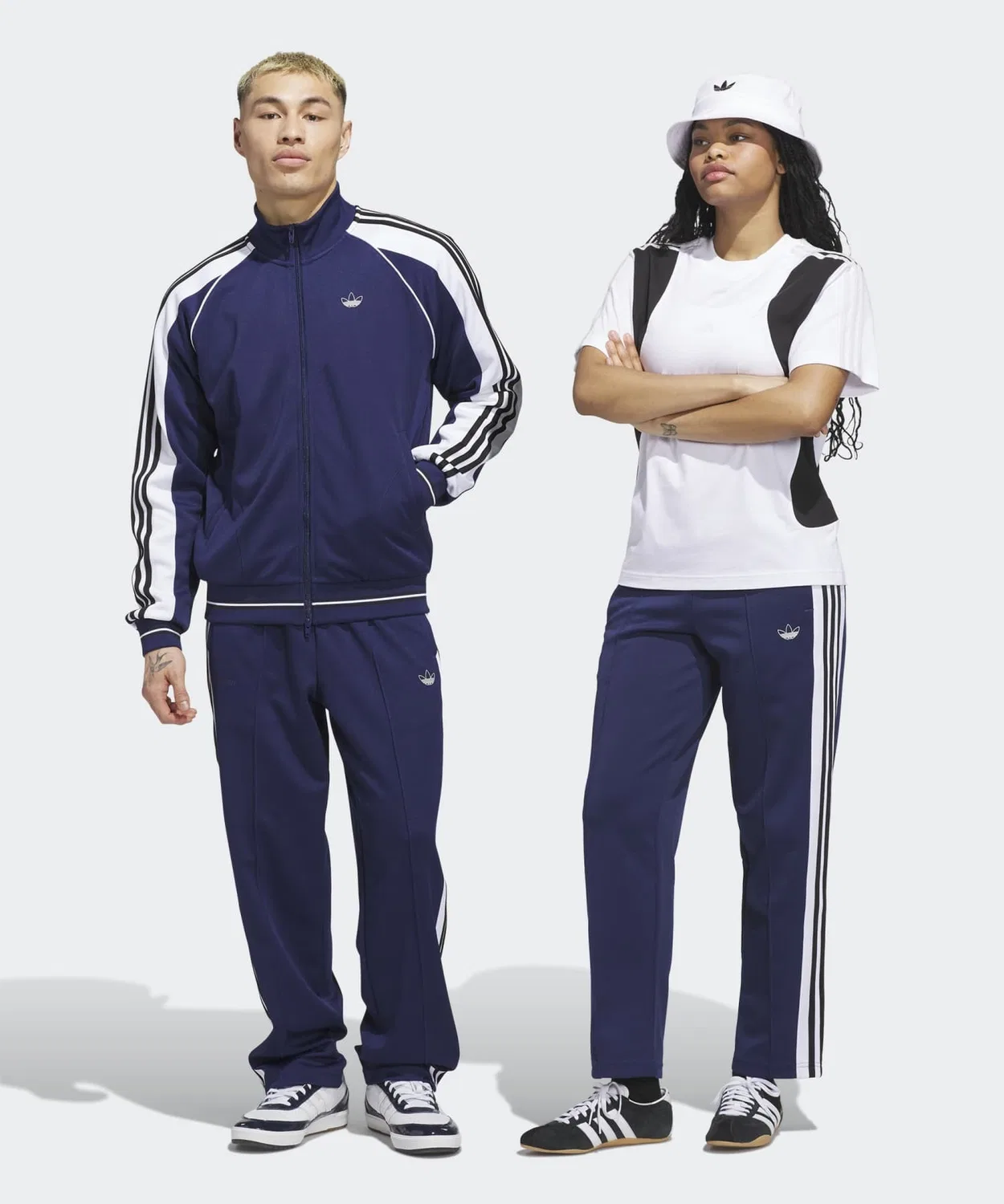 Женские спортивные штаны с принтом, модель Taishon Track Pants, Adidas, Blue