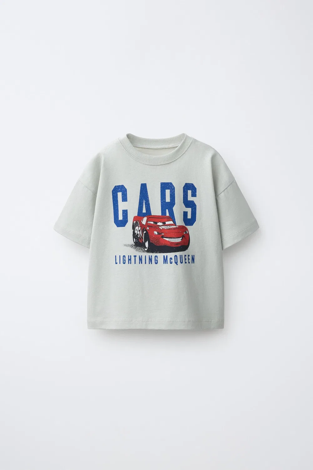 Футболка с принтом "Тачки: Молния Маккуин" DISNEY/PIXAR ZARA, Blue/Grey