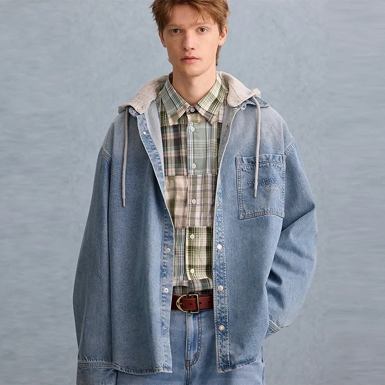 Детское джинсовое пальто Light Denim Teenie Weenie Men, Light Denim — фото 4
