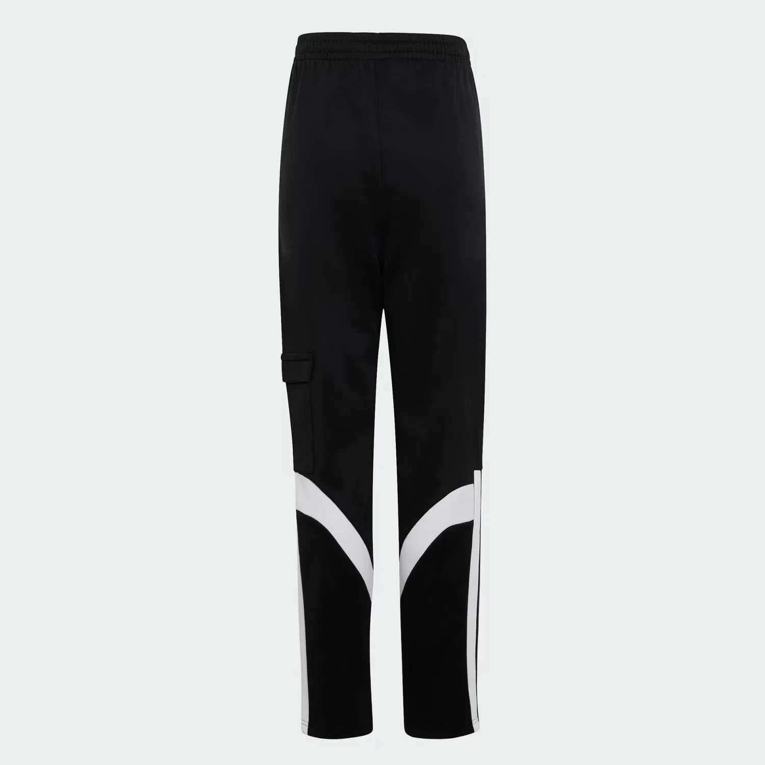 Детские спортивные штаны на шнурке House of Tiro Adidas Sportswear, черный/белый — фото 2