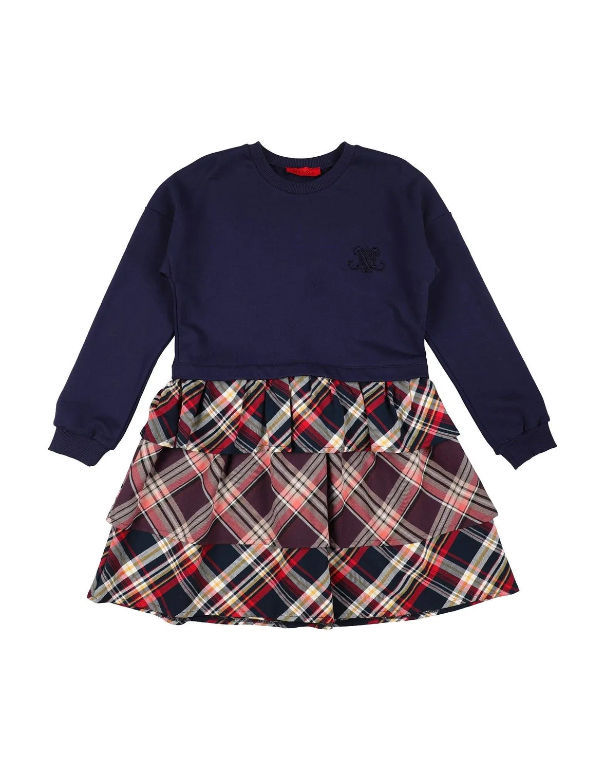 Детское платье для девочек с принтом Max&Co., темно‑синий