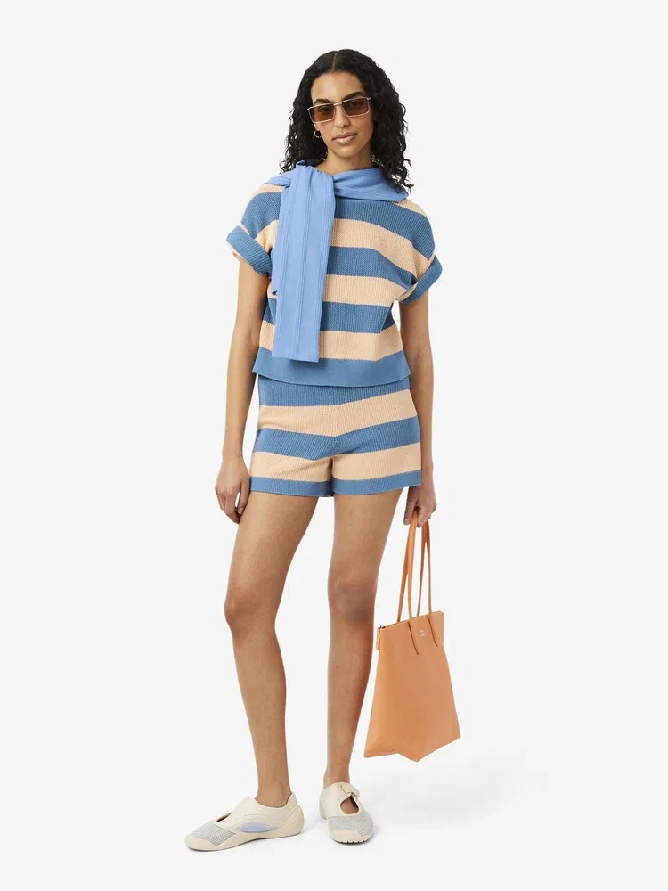 Шорты LACOSTE Bold Stripe, Blue — фото 4