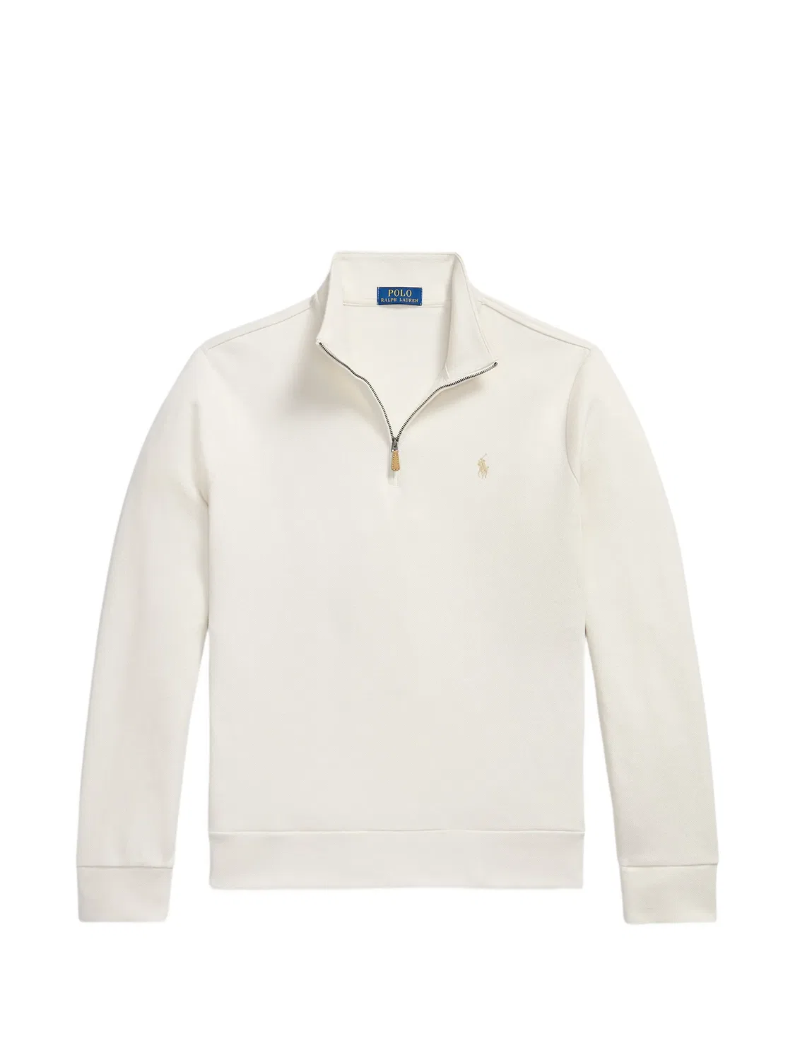 Свитер на молнии с вышитым логотипом Polo Ralph Lauren, белый