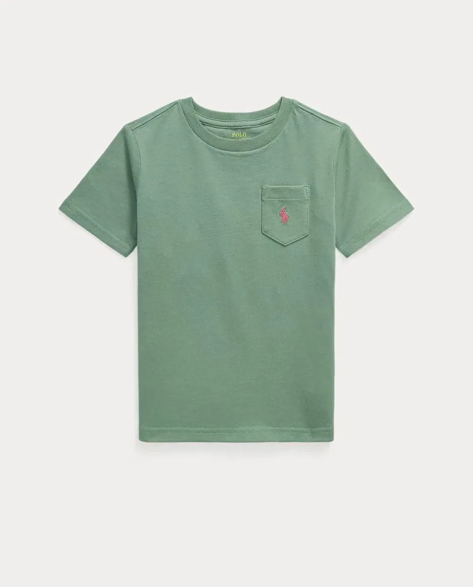 Детская футболка для мальчиков хлопковая Polo Ralph Lauren, Verde Militar
