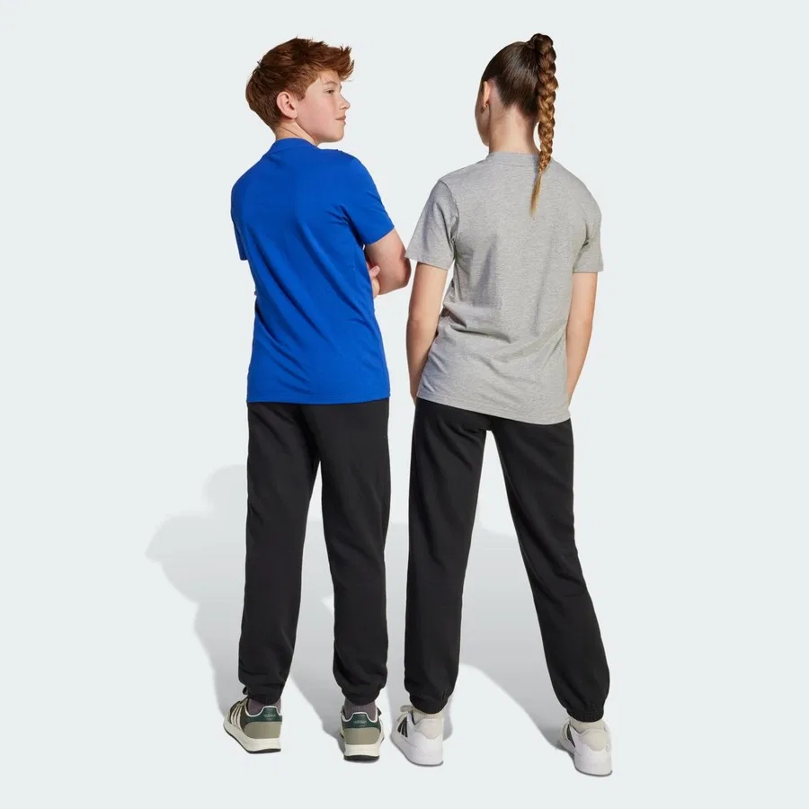 Детские спортивные штаны с мягким флисом adidas Sportswear JC9765 Essentials Pants Kids, Черно-белый — фото 4