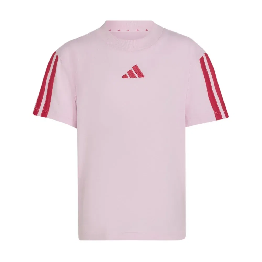 Детский комплект для девочек с принтом Essentials Adidas, Pink — фото 3