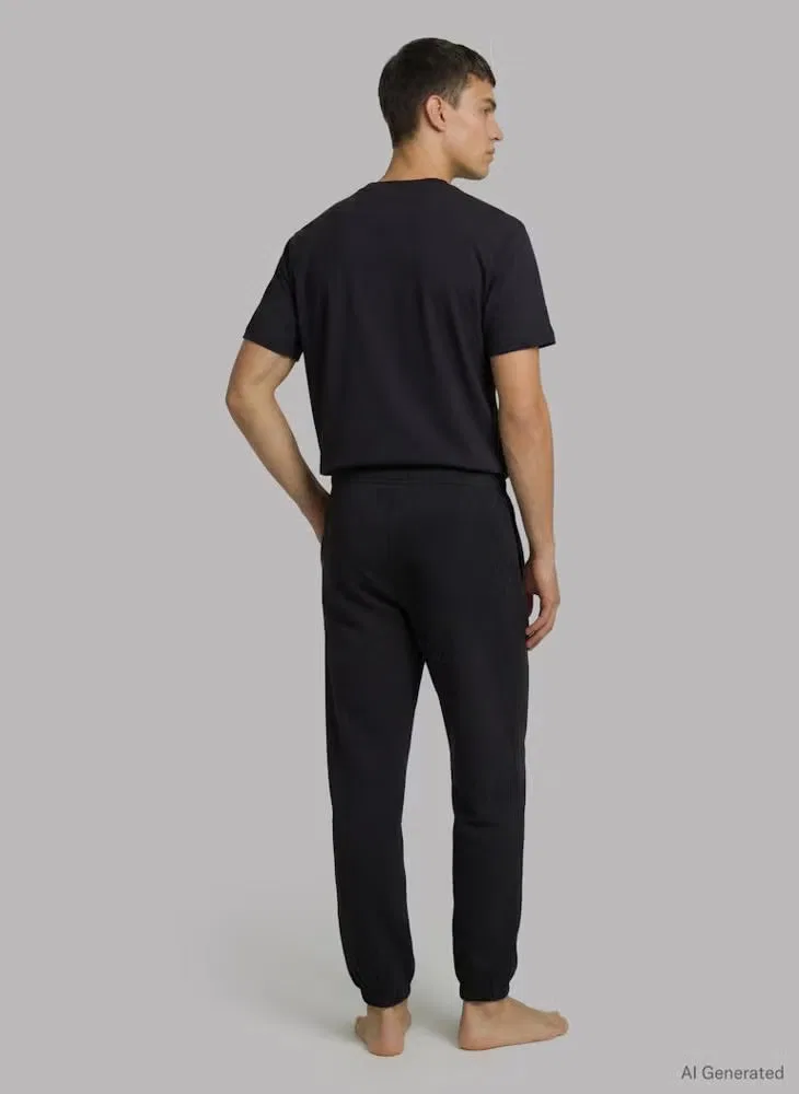 Джоггеры для отдыха с логотипом Icon Cotton Stretch Calvin Klein, черный — фото 2
