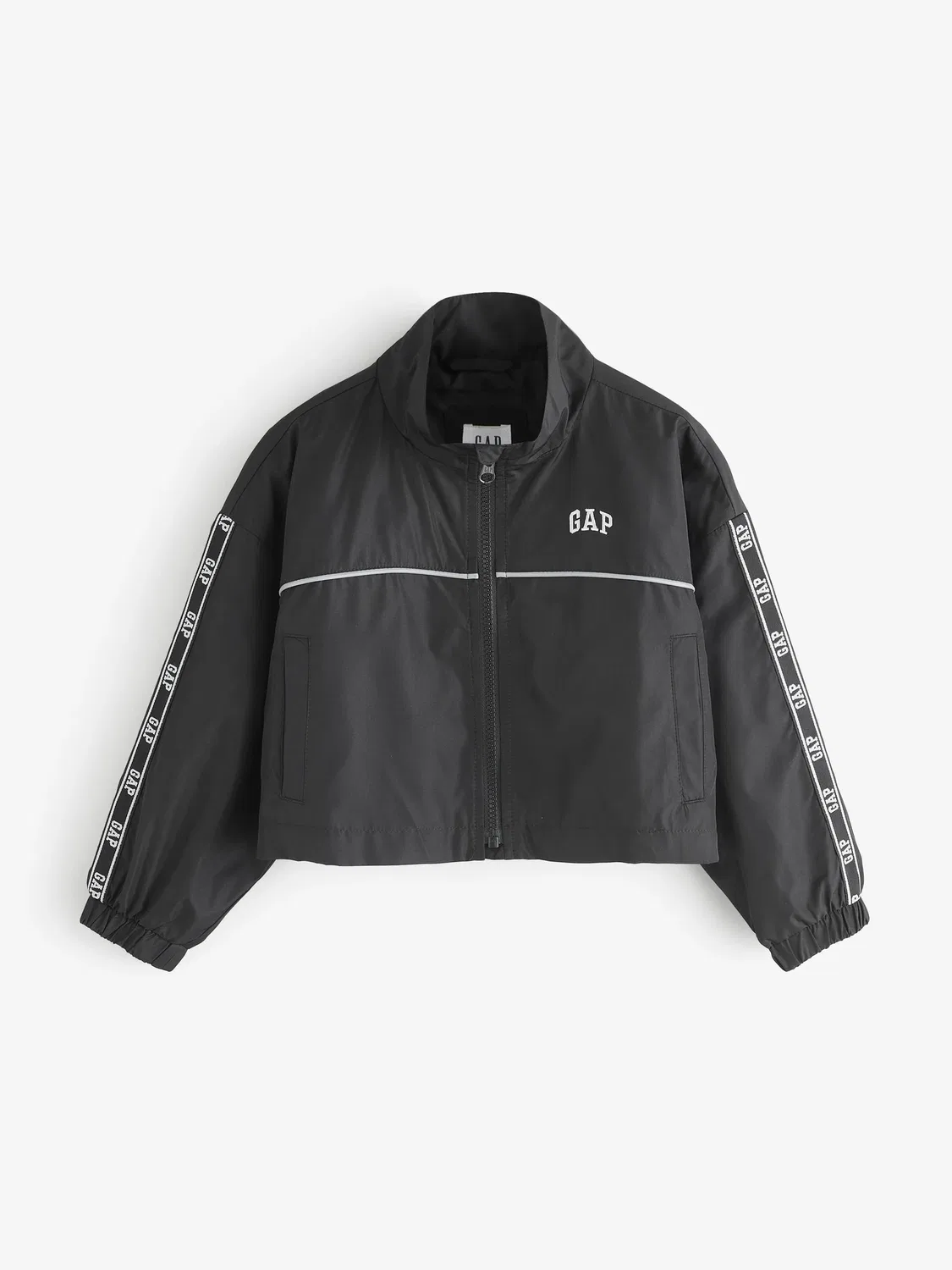 Ветровка Gap Relaxed Windbreaker, черный