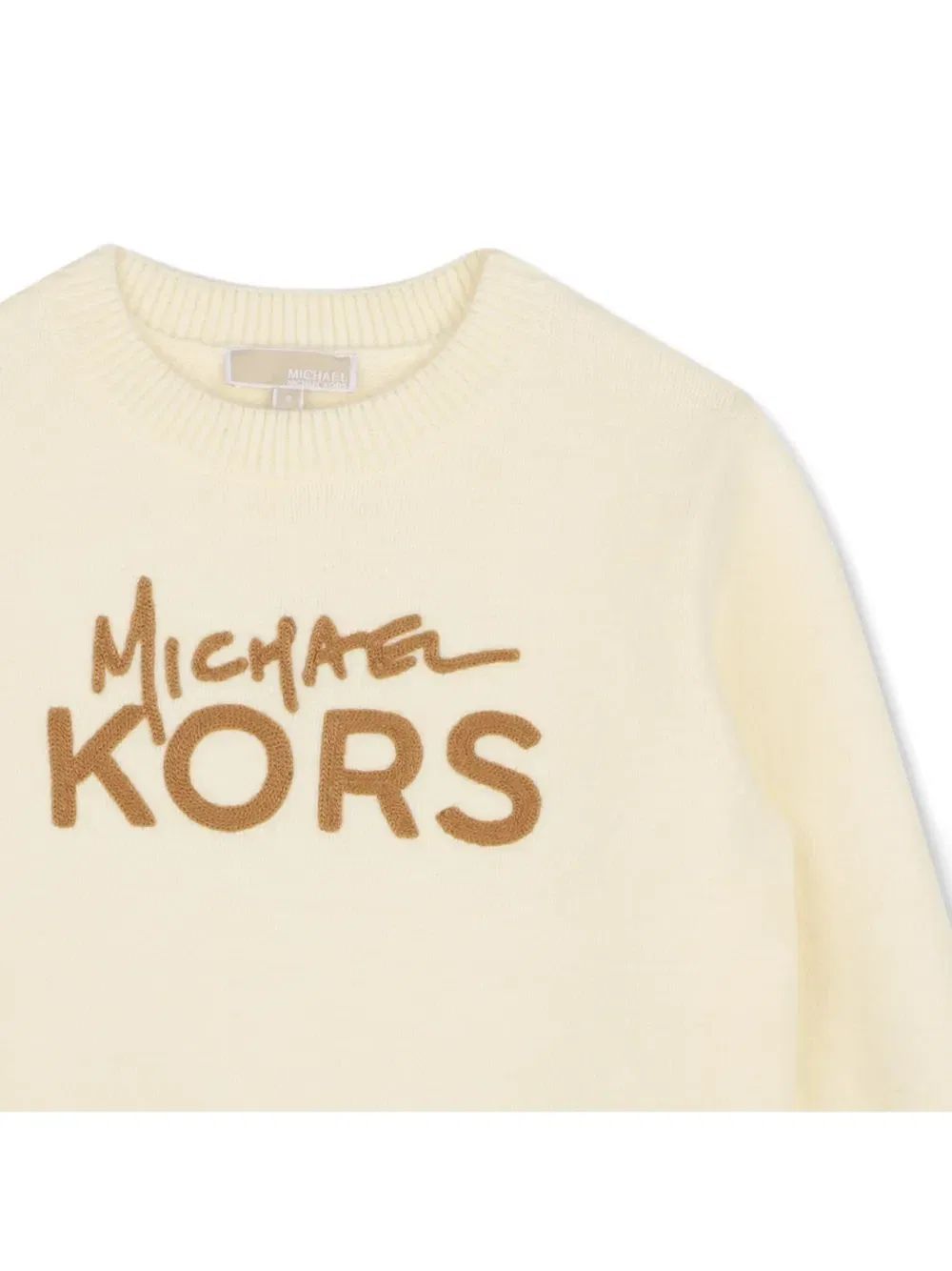 Толстовка с вышитым логотипом Michael Kors Kids, бежевый — фото 3