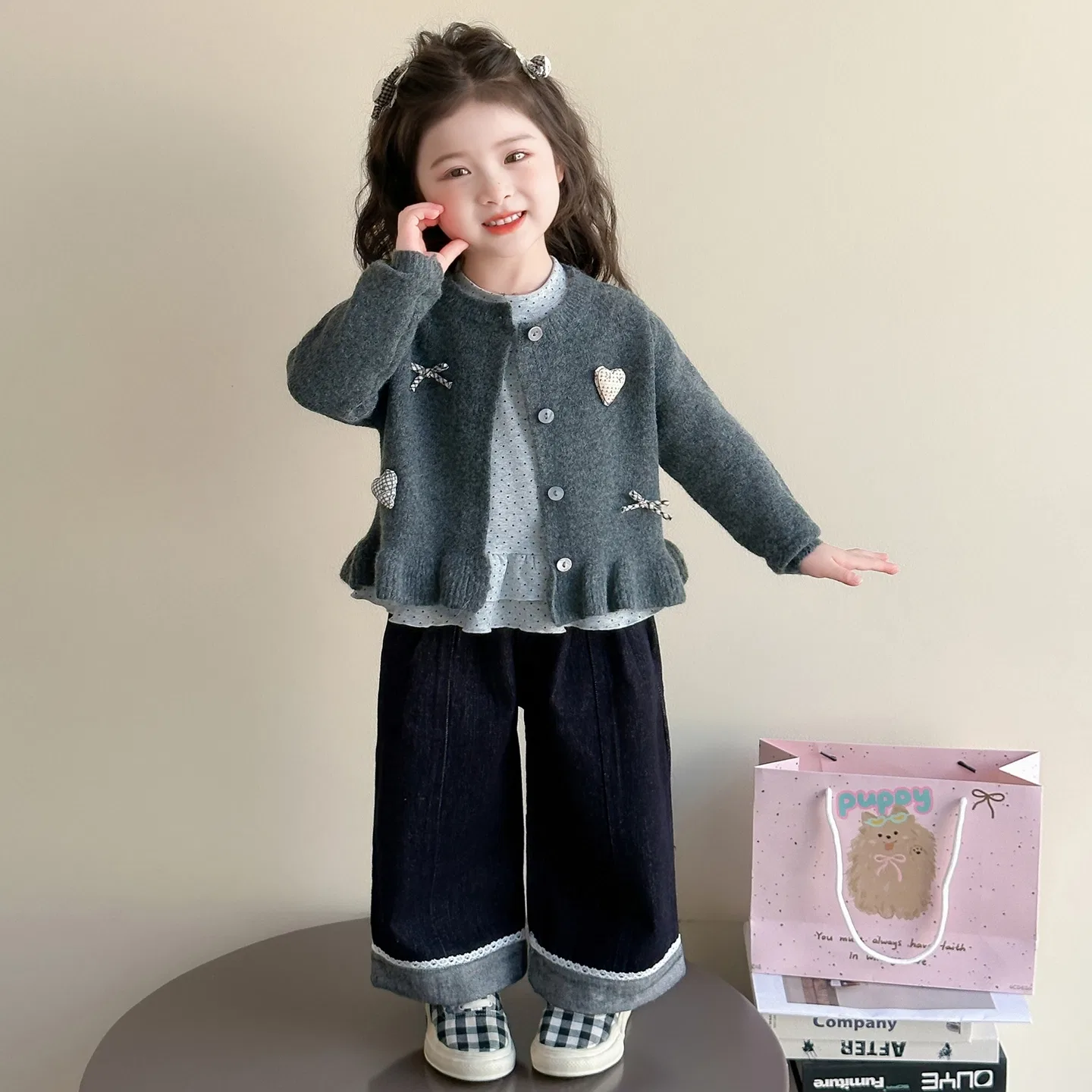 Детский комплект спортивной одежды с капюшоном Lanza, Gray — фото 4