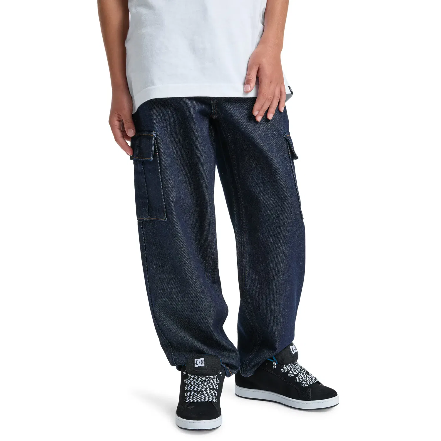 Детские джинсы для мальчиков свободного кроя DC Shoes, Azul Denim