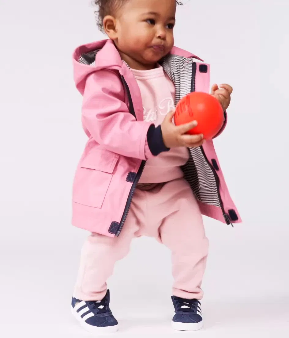 Детская куртка-парка с капюшоном, модель Yacht Parka PETIT BATEAU, Light Blue — фото 2