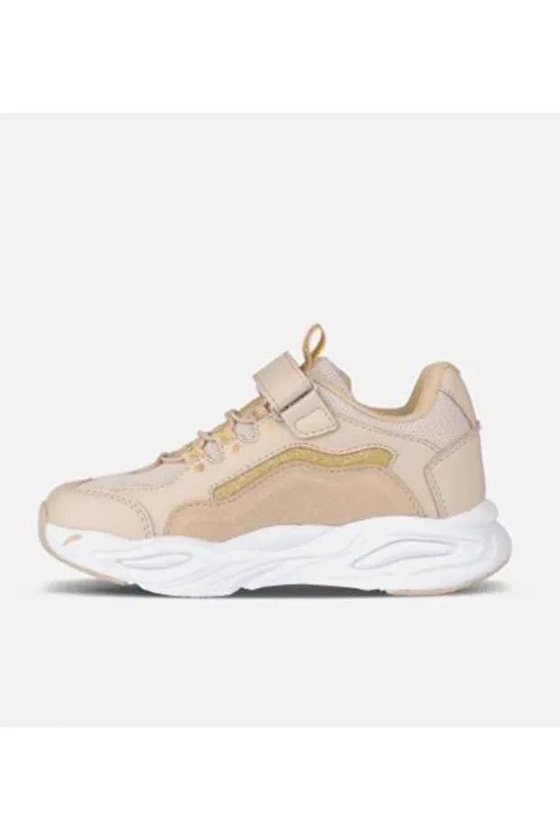 Детские кроссовки для девочек текстильные Vicco, Beige — фото 2