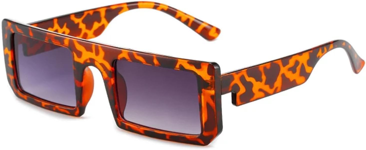 

Модные солнцезащитные очки для женщин и мужчин, в стиле ретро, ​​роскошные, в маленькой оправе, летние, для путешествий, с защитой от УФ-излучения UV400 TKKTLLT, Leopard Gradient Tea