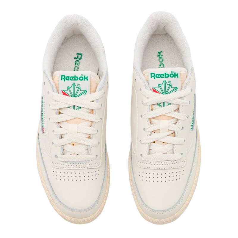 Кеды Reebok Classic Club C 85 Vintage, бежевый/зеленый — фото 4