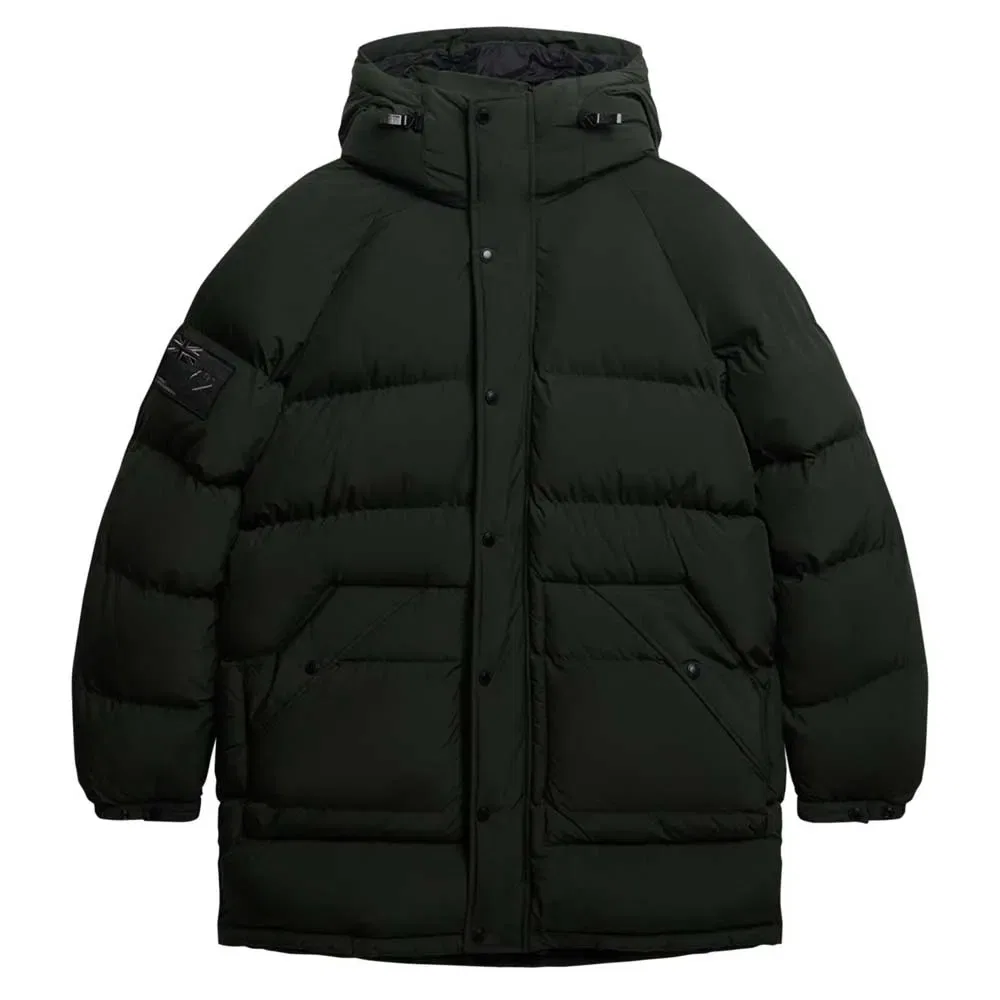 Парка XPD Longline Superdry, зеленый — фото 3