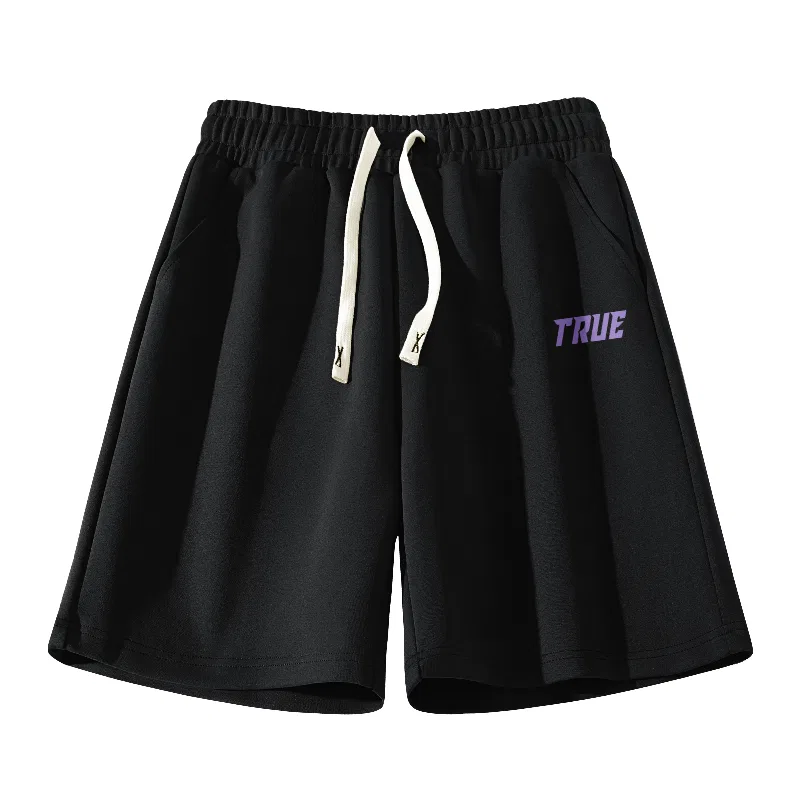 Детские шорты с быстросохнущей тканью MINISO, Light Beige (Phantom Purple Future Pants Logo) — фото 3