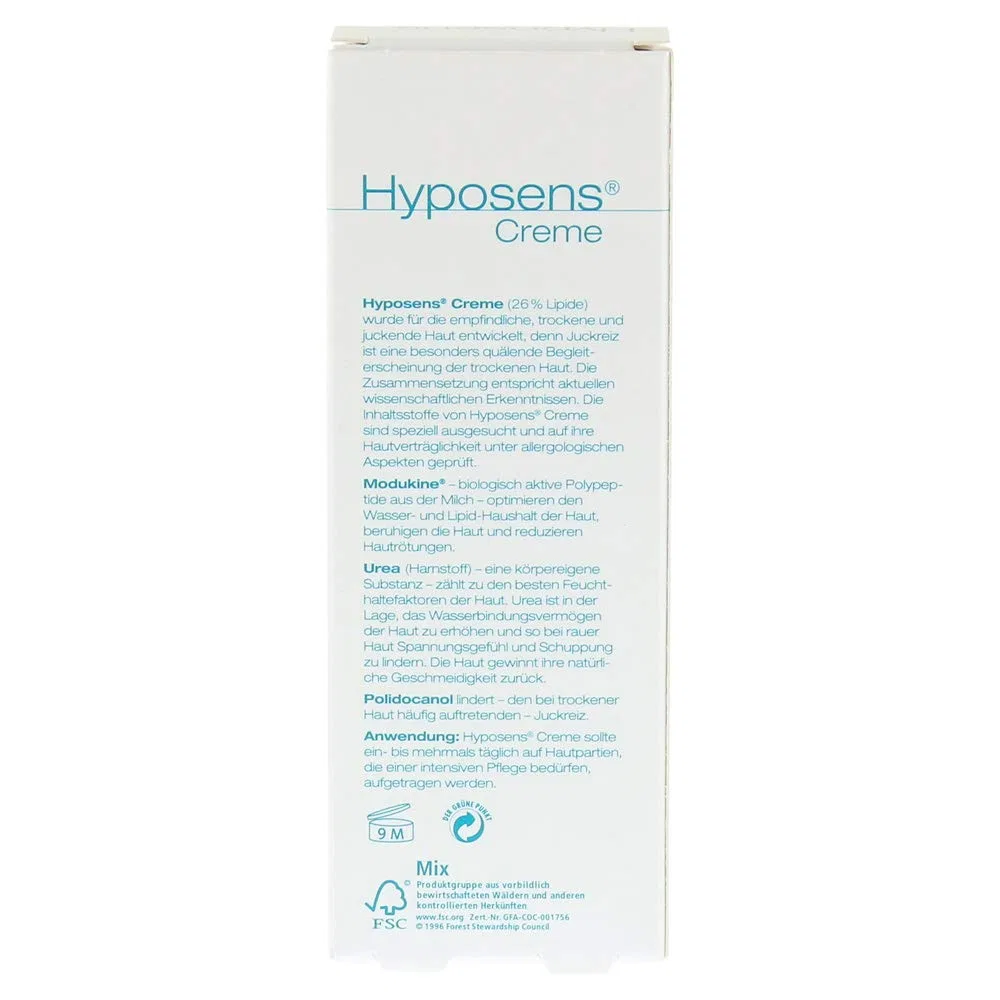 Крем Hyposens для очень сухой и зудящей кожи, 100 г Fontapharm Ag — фото 2