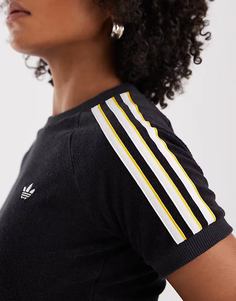 Футболка Adidas Originals Terry towel cali tee, черный — фото 3