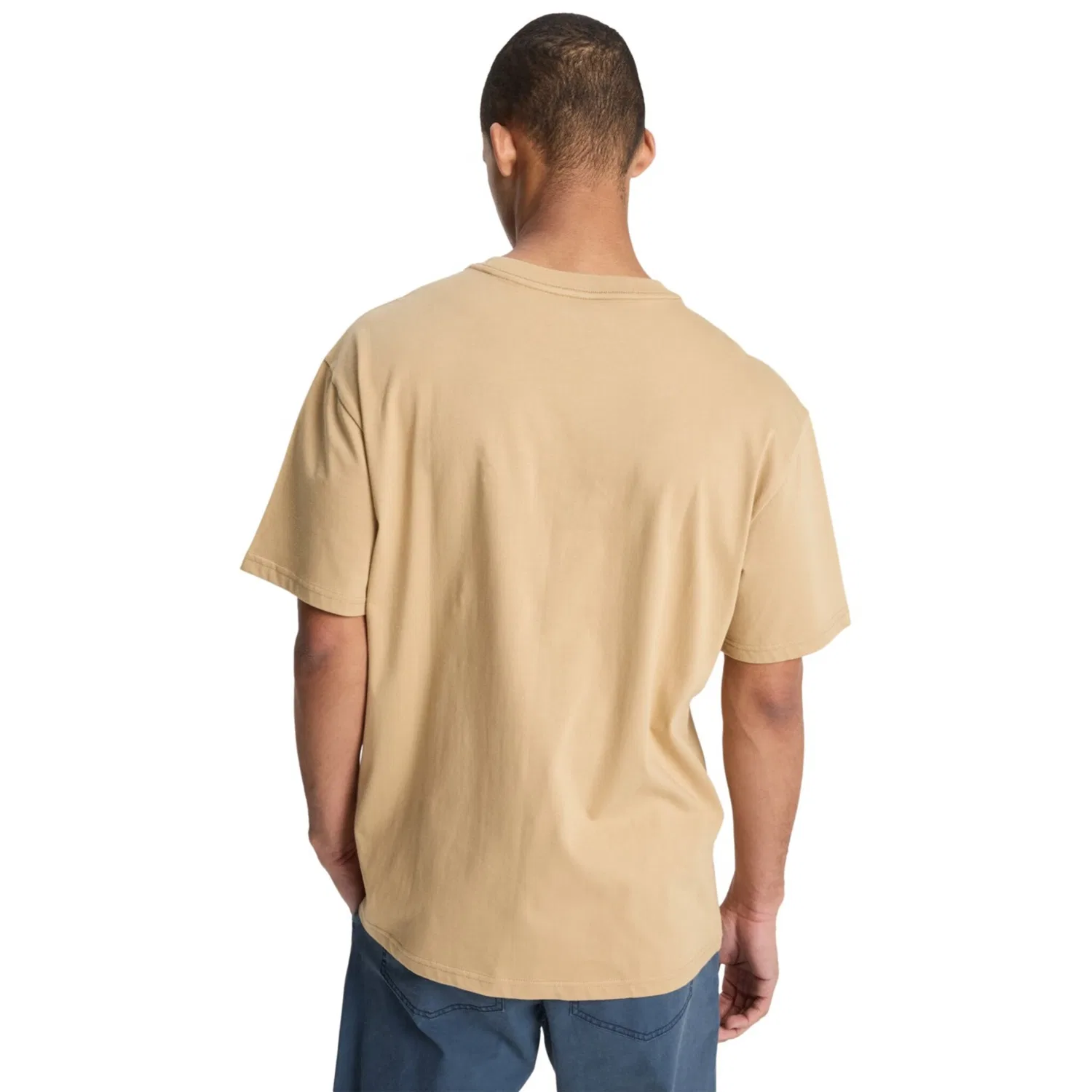 Детская хлопковая футболка с нагрудным карманом Quiksilver, Khaki — фото 2