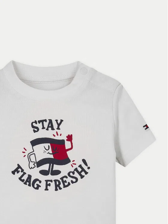 Футболка regular fit Graphic Tommy Hilfiger, белый — фото 2