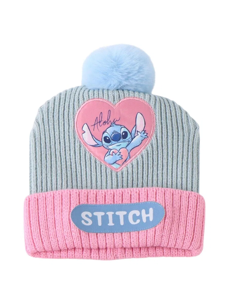 Комплект Cerda '3-teiliges Stitch Schal-Set' светло-голубого цвета — фото 3