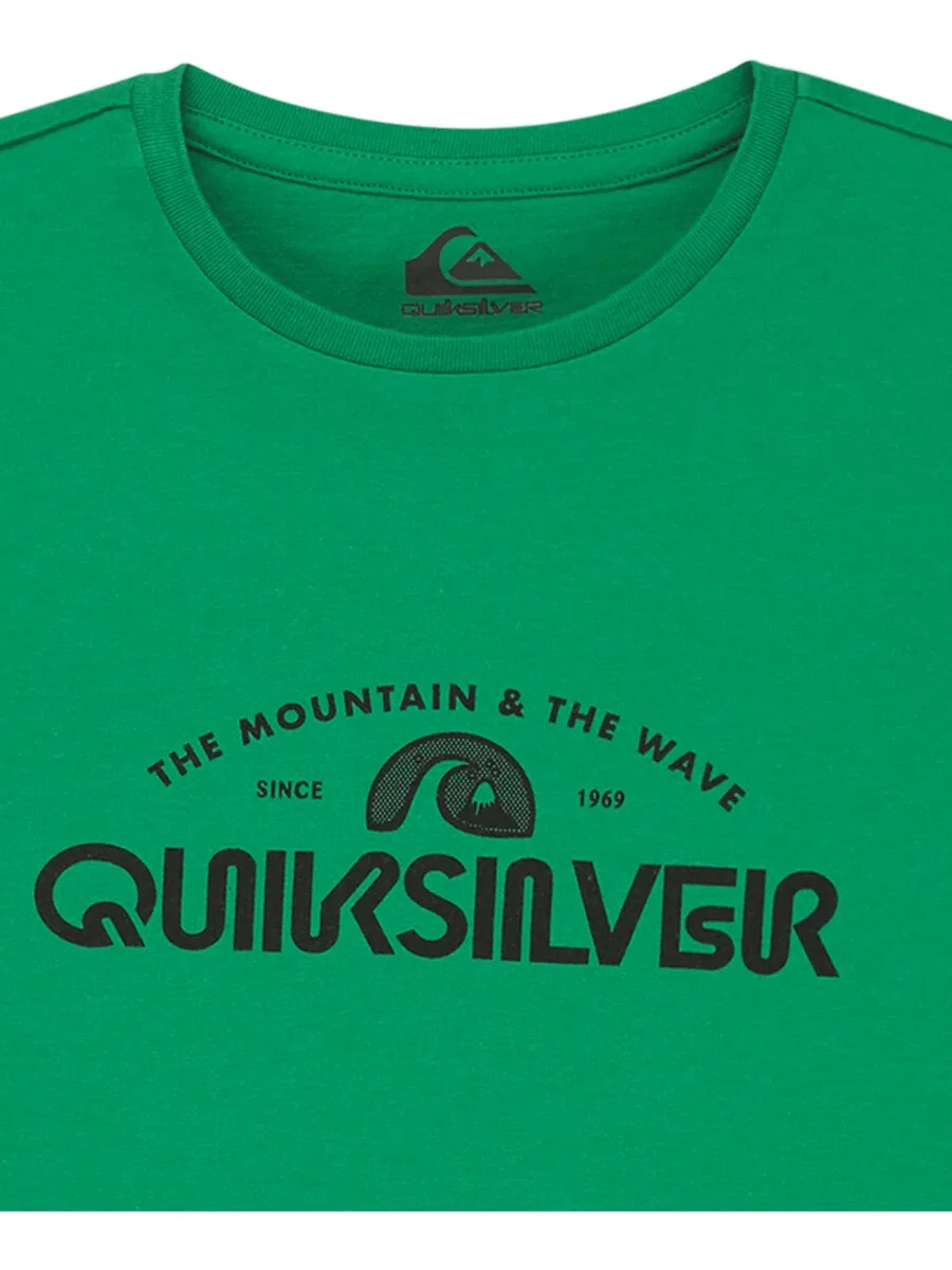 Футболка QUIKSILVER 'Ev Corpo Classic' зеленого цвета — фото 3