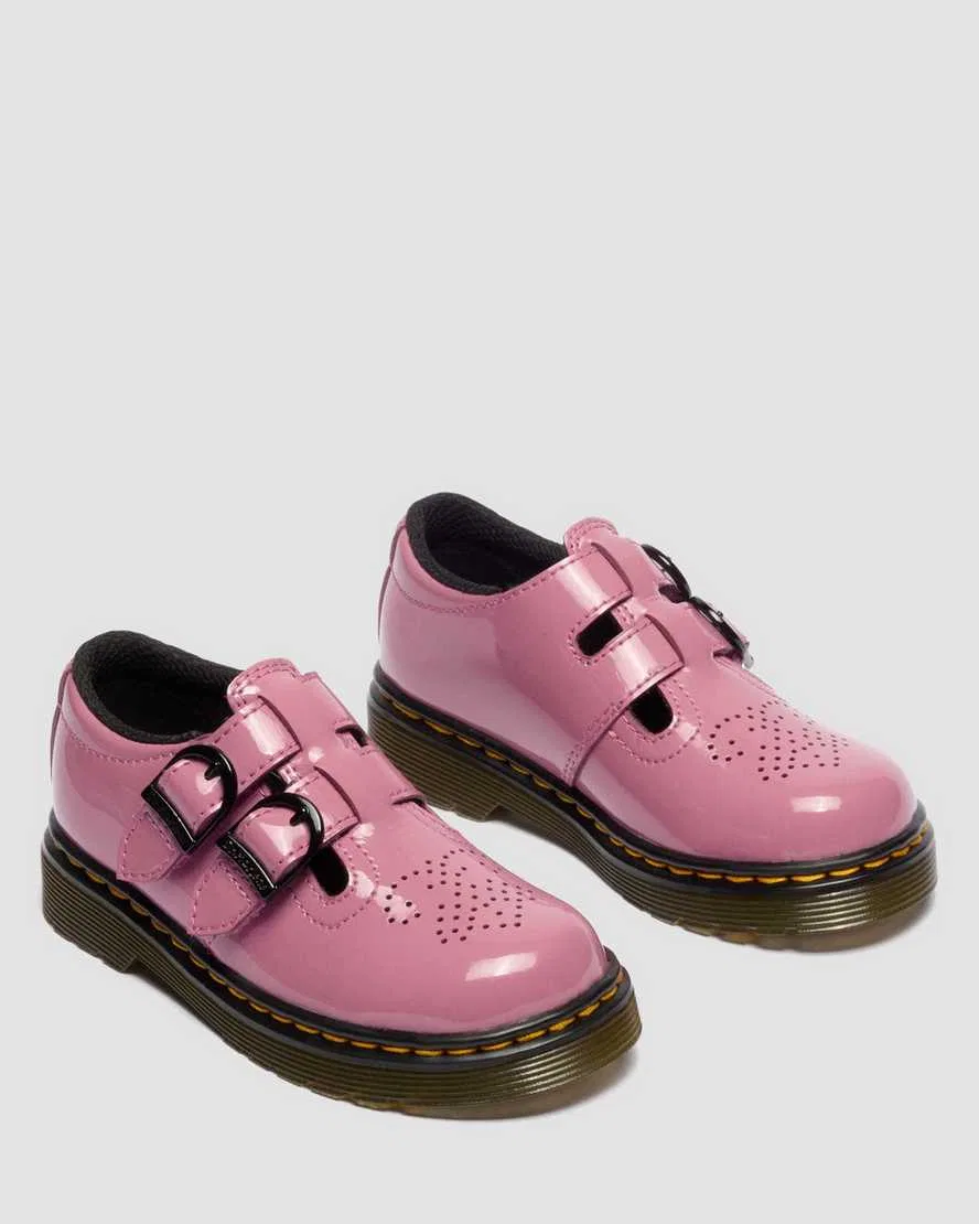 Детские туфли Мэри Джейн на липучках Dr. Martens, розовый — фото 4