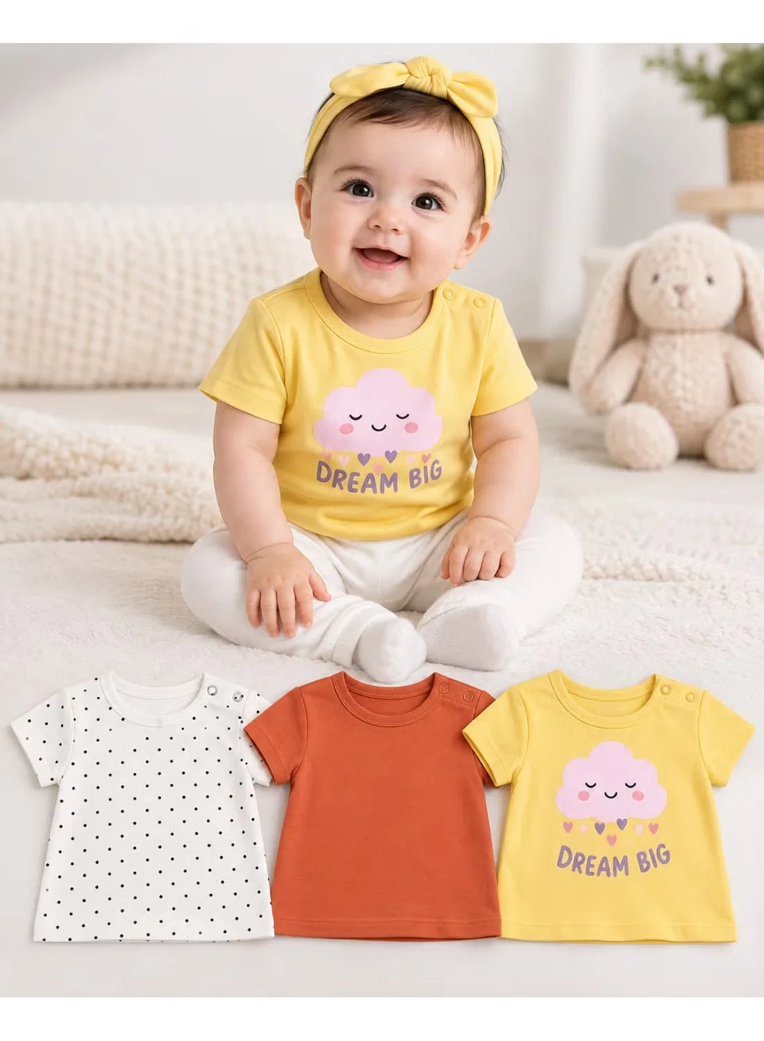 Комплект футболок с коротким рукавом, 3 шт, Nuego, белый — фото 2