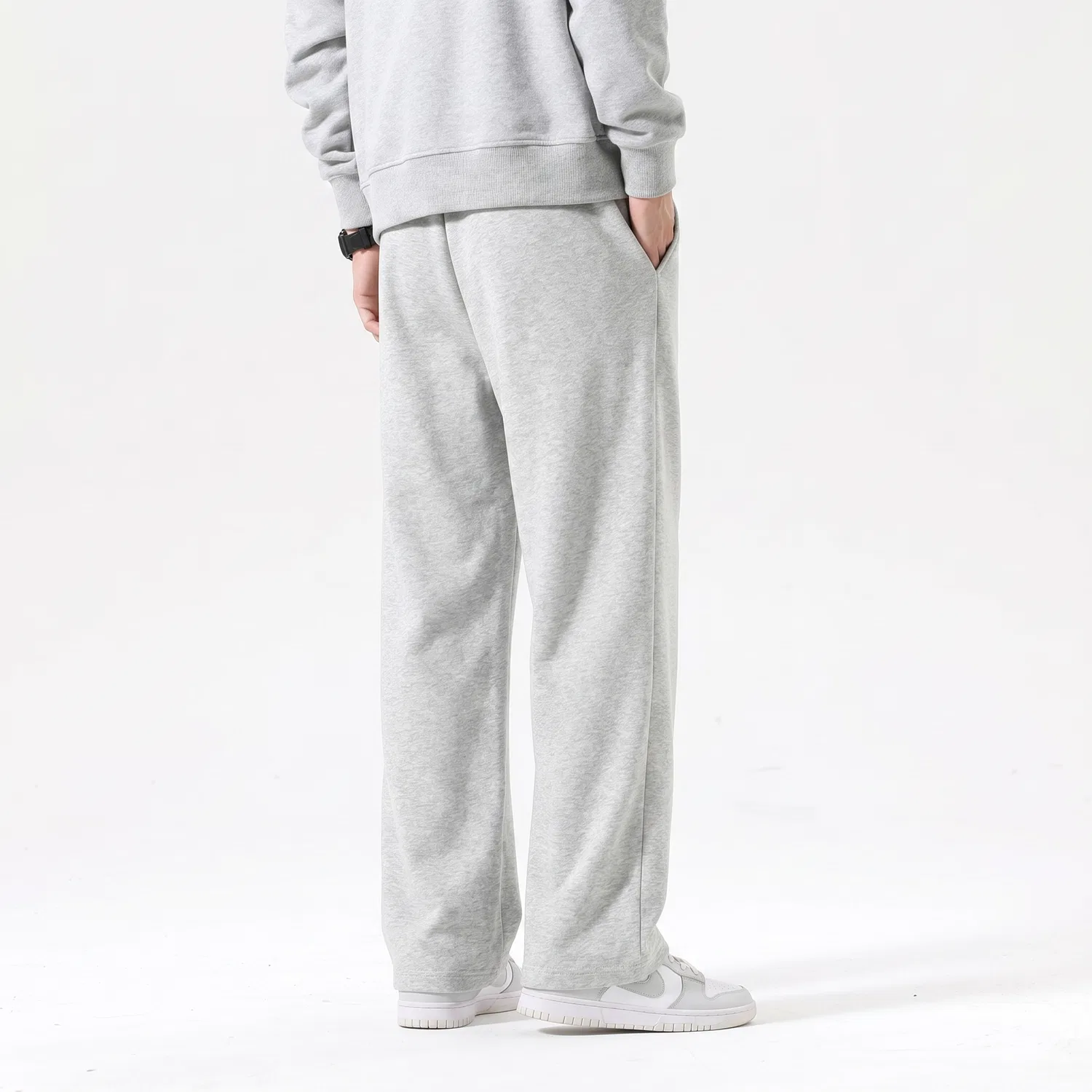 Детские брюки повседневные прямого кроя MINISO, Dark Gray — фото 4