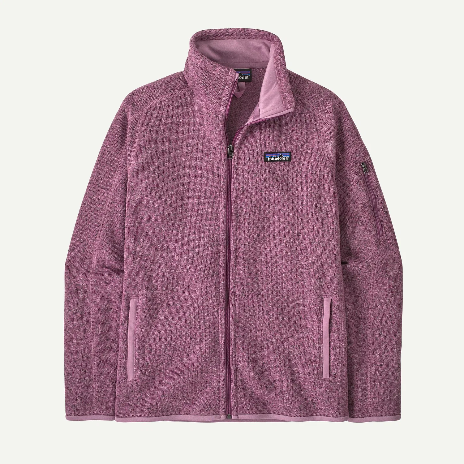 Женский флисовый кардиган с принтом Better Patagonia, Light Purple/LVT