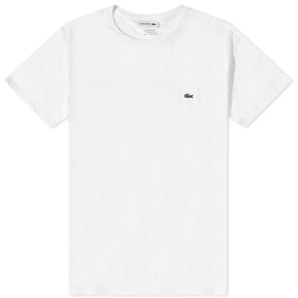 

Футболка Lacoste Classic Pima Tee, Белый, Футболка Lacoste Classic Pima Tee