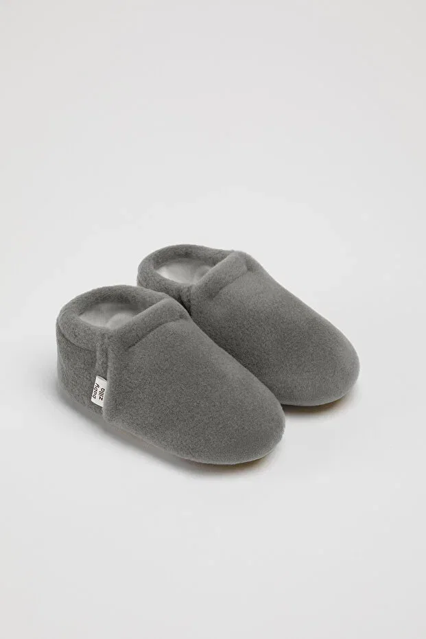 Детские пинетки из флиса с нескользящей подошвой Babyzilla, Dark Gray