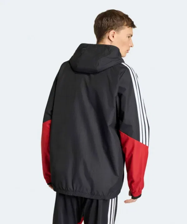Нейлоновая куртка All Weather Adidas, черный — фото 2